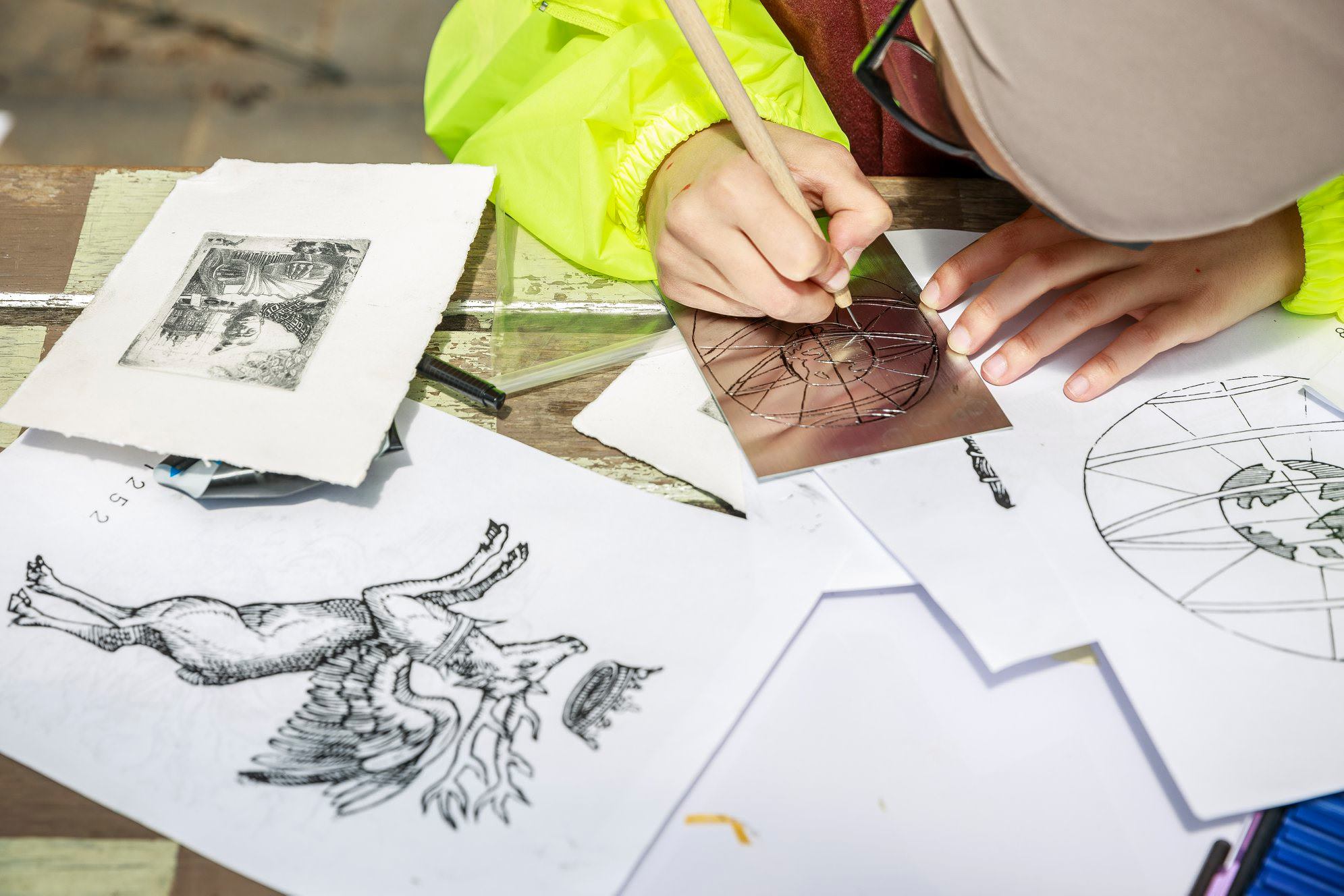 Workshop: Master etching drypoint – schools