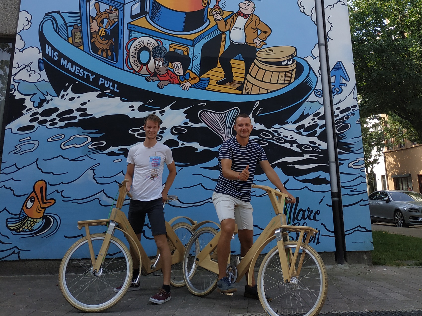 Antwerpen Eco-Tour auf Holzfahrrädern