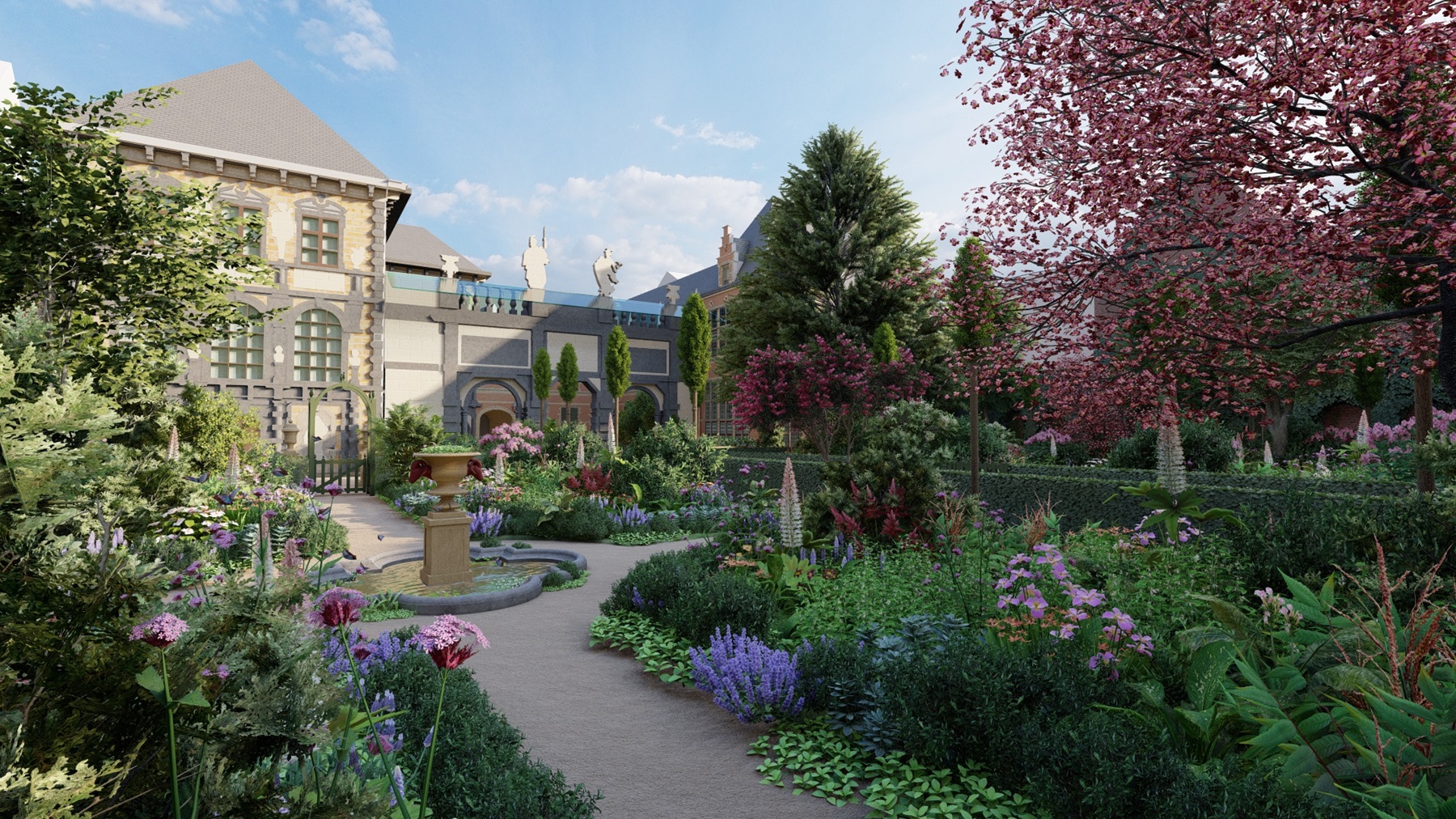 Rubens House: Accessing the garden